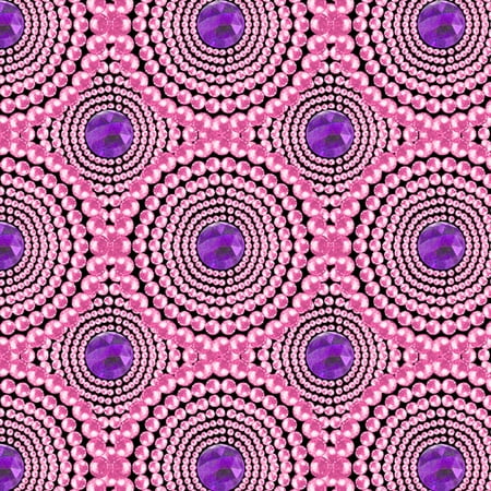 Cranston VIP Fabrics Bling Beaded Medallions Fabric