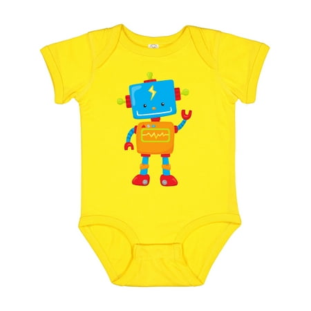 

Inktastic Cute Robot Colorful Robot Funny Robot Robotics Gift Baby Boy or Baby Girl Bodysuit
