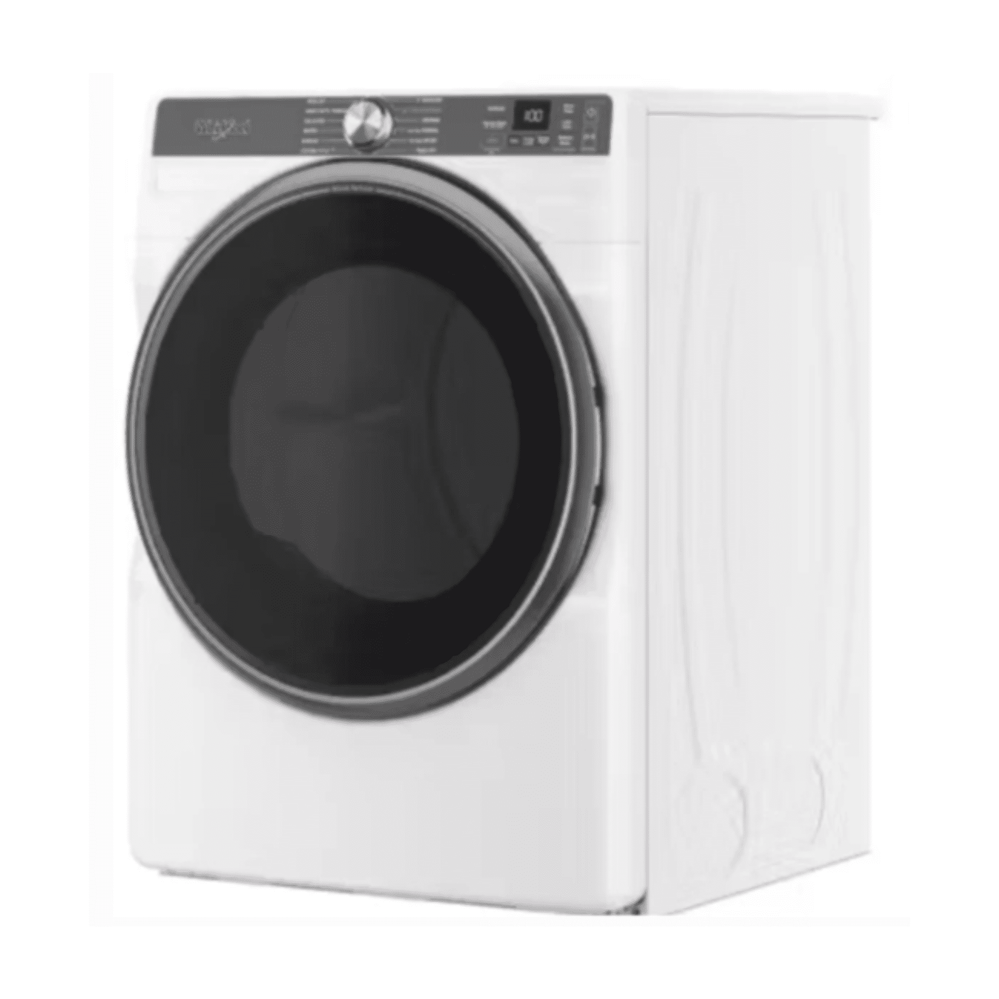 Whirlpool 27 Inch Smart Gas Dryer with 7.4 cu ft Capacity, Wrinkle Shield, AI Intelligent Dry, Quick Wash & Dry, Sanitize Cycle  White WGD6720RW