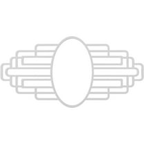 24"W x 12"H x 11 3/8"IH x 6 5/8"IW x 3/4"P Elizabeth Architectural Grade PVC Pierced Ceiling Medallion