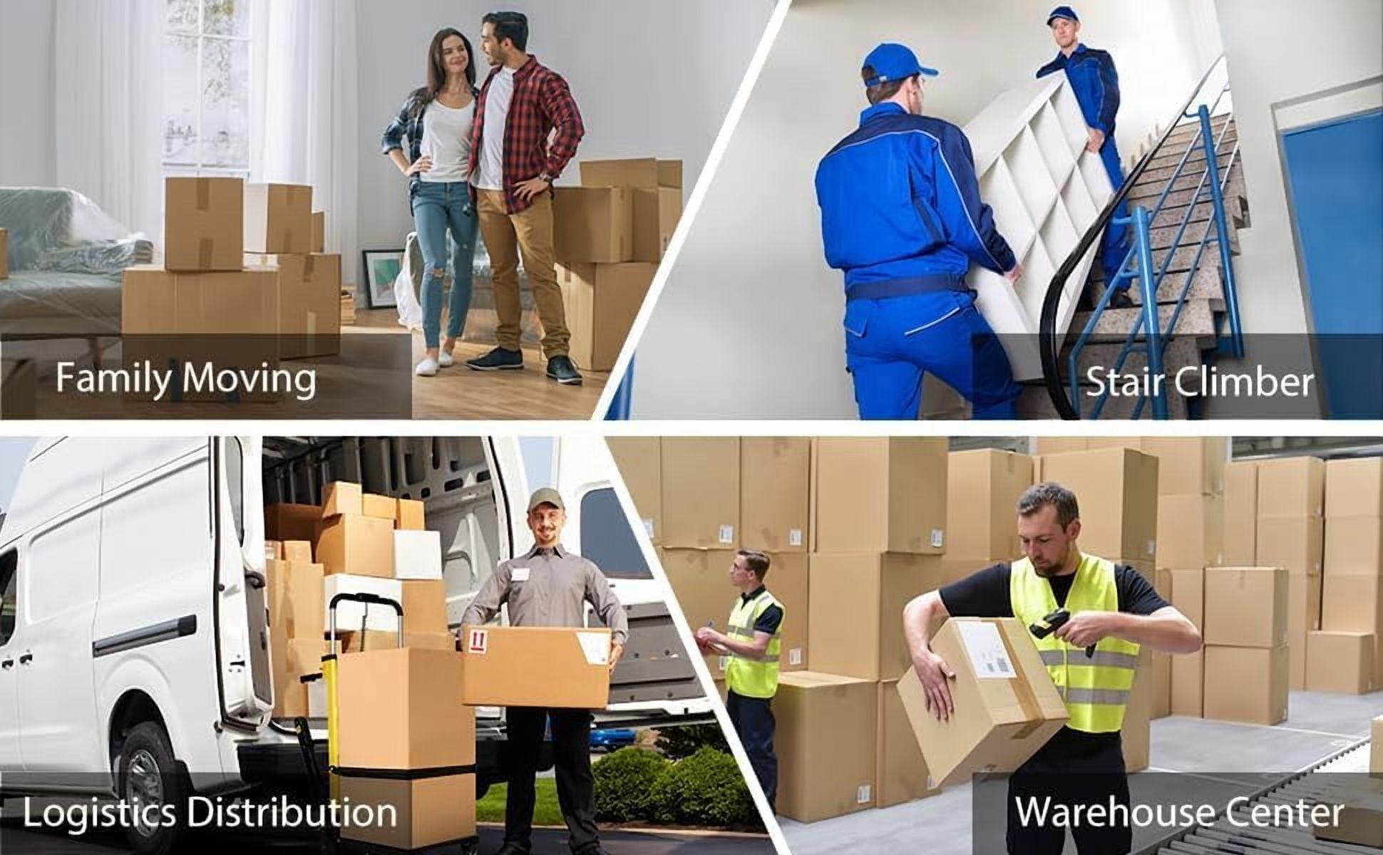 441 lbs Electric Stair Climbing Hand Truck Climbing Dolly with Rubber Tracks for Easy Moving Heavy Furniture Up/Down Stairs
