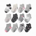 thumbnail image 4 of HCNTES Toddler Kid Socks Set Non Slip Crew Socks for Girls Boys Spring Summer 1T 2T 3T 4T 5T 6T 7T Children Wear(L01-B,5-7 Years), 4 of 4