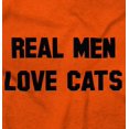 thumbnail image 2 of Real Men Love Cats Funny Pet Owners Hoodie Sweatshirt Women Men Brisco Brands L, 2 of 6