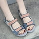 thumbnail image 5 of Bmisegm Women's Summer Fashion Open Toe Color Blocking Adjustable Elastic Sports Sandals Breathable Non Slip Outdoor Beach Sandals Womens Sandals Summer Grey 7, 5 of 6