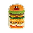 thumbnail image 3 of Color&Geometry Cute Bath Mat Non Slip, Ultra Soft Fluffy Funky Bath Mat, Absorbent Washable Bath Mats for Bathroom, Funny Colorful Hamburger Kids Bathroom Rug, 3 of 7