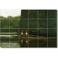 thumbnail image 1 of Ceramic Tile Mural-Thomas Eakins Waterfront Painting 349. 72" w x 48" h using (24) 12 x 12 ceramic tiles, 1 of 3