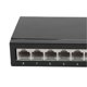 thumbnail image 3 of 8-Port 100Mbps Fast Ethernet Switch, Desktop Ethernet Splitter, Fanless, Silent, Unmanaged, Home Network Hub, EU Plug 100-240V, 3 of 4