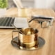 thumbnail image 5 of Tazas de Acero inoxidable perfecl doble pared con Platillo Taza de espresso 200ml dorado, 5 of 8
