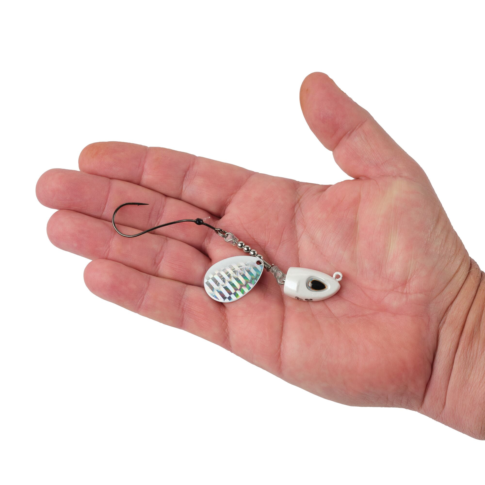 Berkley Bladed Rawler Jig, Crawler Jigs, Pearl White (1 Count)