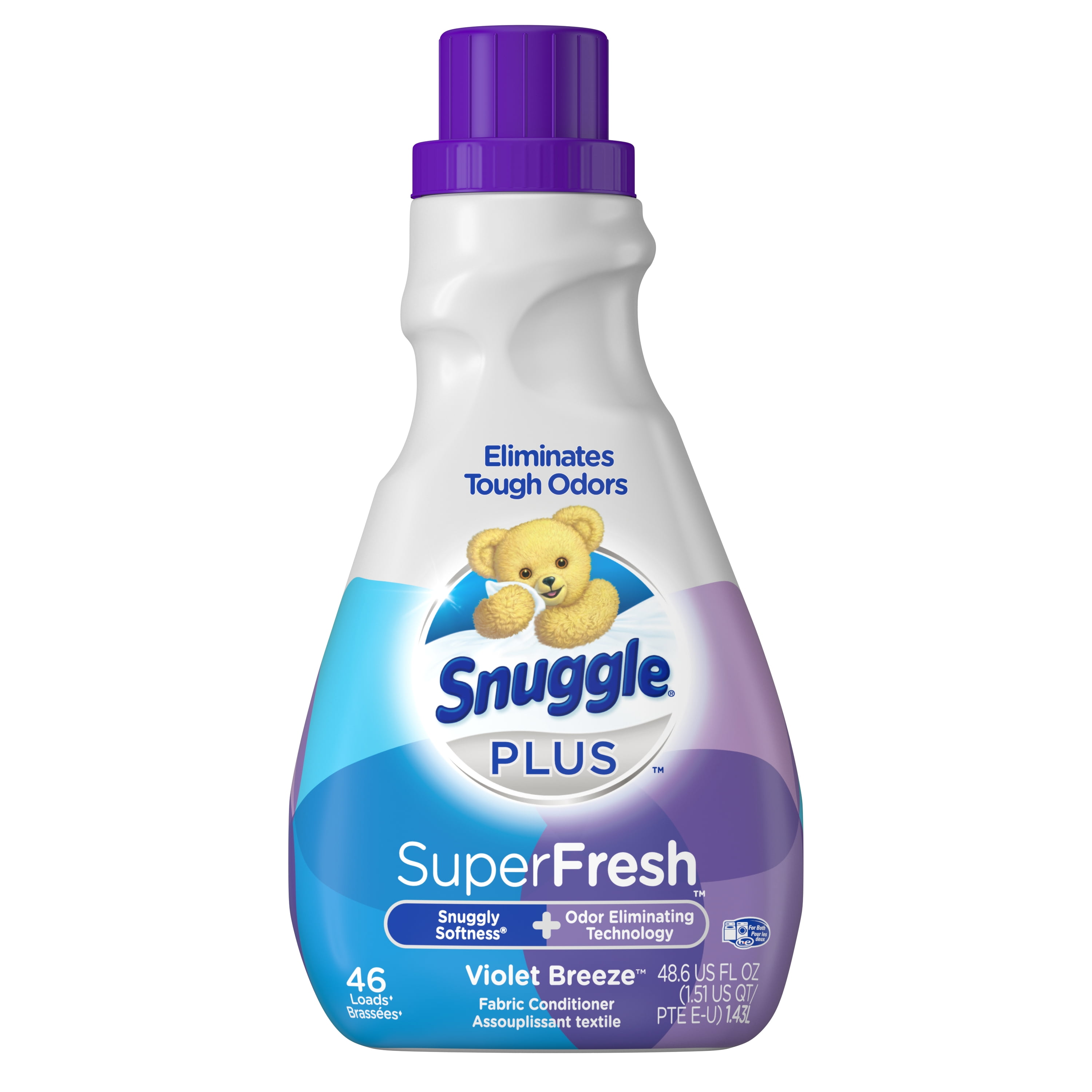 Snuggle Violet Breeze, 46 Loads, Liquid Fabric Softener SuperFresh, 48.