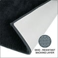 thumbnail image 4 of Tapis de bain Hometrends en polyester noir uni 3K, 4 of 8