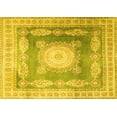 thumbnail image 1 of Ahgly Company Indoor Rectangle Medallion Yellow Traditional Area Rugs, 2' x 5', 1 of 4