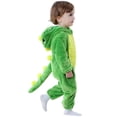 thumbnail image 1 of Disfraz OLLULL, mameluco de dinosaurio verde para bebés de 2 a 3 años, Halloween, 1 of 6