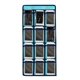 thumbnail image 1 of Armario colgante, ropa interior, calcetín, almacenamiento de joyas sobre la puerta, aula, teléfono móvil, calculadora, organizador, 12 bolsillos transparentes Xemadio WMSS-175-2, 1 of 5