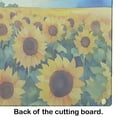 thumbnail image 3 of Kansas Sunflowers in Watercolor Glass Cutting Board Large 12 in x 15 in, 3 of 5