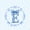 Blue E, variant on Erosebridal Girly Bowknot Print 7-Piece Twin Bedding Sets,Vintage Blue Monogrammed J Bedding Comforter Set For Kids Women,Reversible