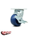thumbnail image 2 of 4 Inch Solid Polyurethane Swivel Caster with Ball Bearing and Brake SCC, 2 of 2