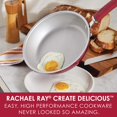 thumbnail image 2 of Rachael Ray Create Delicious Deep Nonstick Frying Pan / Fry Pan / Skillet - 9.5 Inch Red, 2 of 3