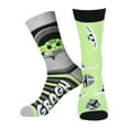 thumbnail image 4 of Star Wars The Mandalorian Baby Yoda Grogu and Mando Adult Crew Socks 2 Pair, 4 of 5