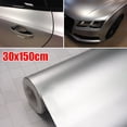 thumbnail image 4 of 30*150Cm Satin Matte Chrome Metallic Silver Vinyl Film Wrap Sticker Bubble Free, 4 of 6