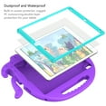 thumbnail image 4 of Kids Case for iPad 9.7 Inch 5th/6th Gen 2018/2017, Durable Shockproof Protective Cover with Handle Stand PET Screen Protector Shoulder Strap Pencil Holder Case,Also Fit iPad Pro 9.7/Air 2/Air,Purple, 4 of 8