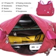 thumbnail image 6 of KXF Nylon Crossbody Bags for Women Waterproof Shoulder Bag Ladies Multi Pocket Tote Handbag Travel Messenger Bag, 6 of 8