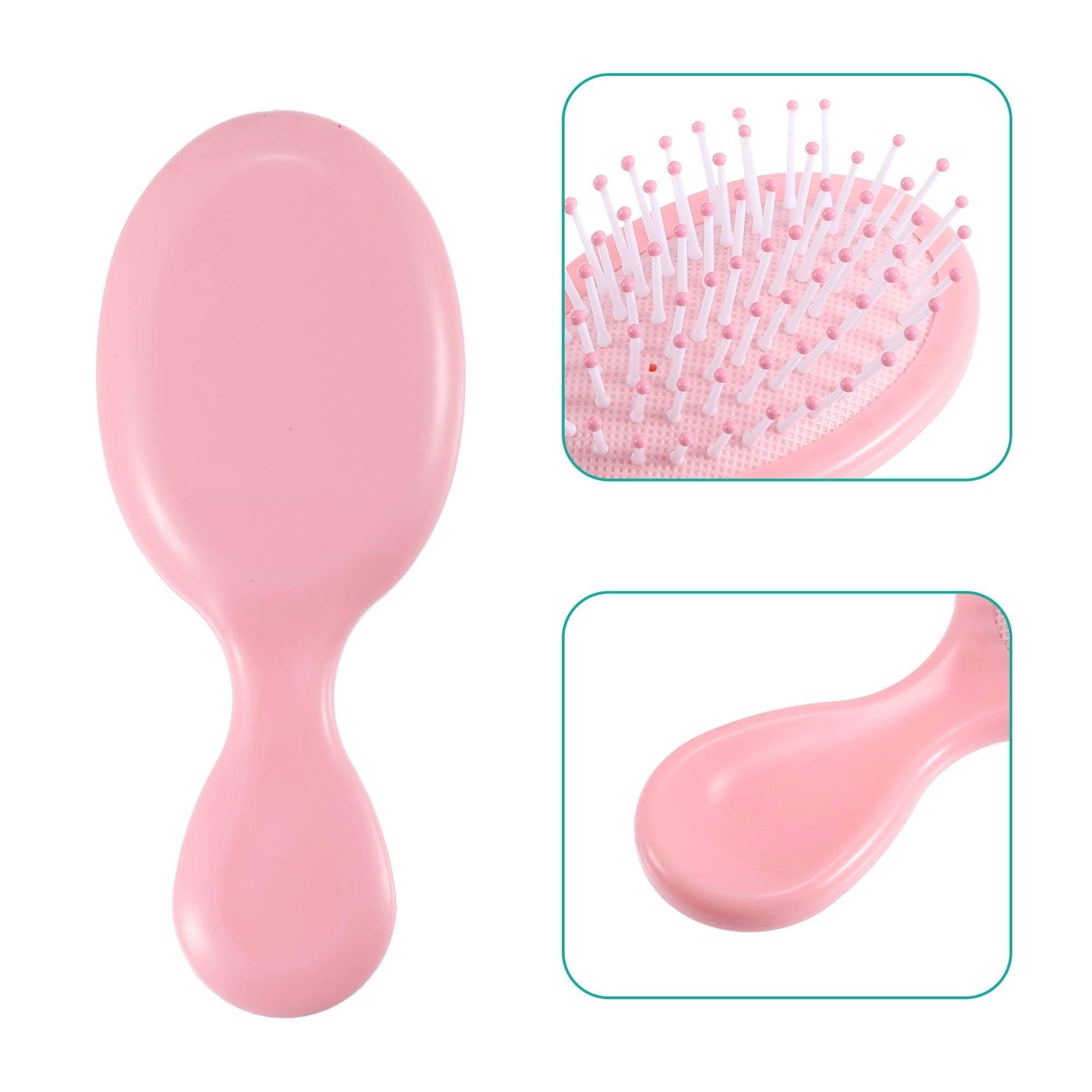 Unique Bargains 1Pc Pocket Detangling Brush Pink