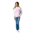 thumbnail image 6 of Hello Kitty & Friends Circle Of Friends Women's Pink Cloud Wash Long Sleeve Hooded Sweatshirt-XXL, 6 of 7