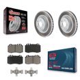 thumbnail image 1 of Transit Auto Front Coated Disc Brake Rotors and Ceramic Pads Kit for Car Mercedes-Benz E350 SL550 SL500 CLS550 CLS500 E550 KGC-100591, 1 of 11
