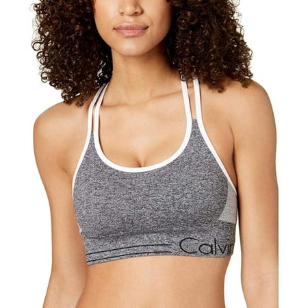 

Calvin Klein Performance Strappy-Back Low-Impact Sports Bra (Heather Grey XXL)