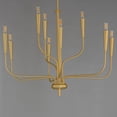 thumbnail image 4 of 24819SBR Maxim Lighting Vela - 9 Light Chandelier-24 Inches Tall and 32 Inches Wide-Satin Brass Finish    -Traditional Installation, 4 of 5