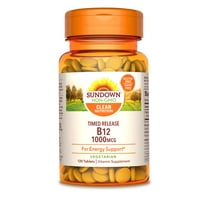 Sundown Timed Release Vitamin B12 1000 mcg, Supports Nervous System And Cellular Energy Health, 120 Tablets