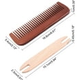 thumbnail image 2 of Weaving Tool Kit Including 1 Pc Wood Knitting Looms Shuttle and 1 Pc Wood Weaving Comb Loom Machine Accessories, 2 of 9