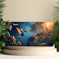 thumbnail image 4 of 1 Pcs 2D Flat License Plate Covers & Frames, Hummingbird For Decorative Front, Waterproof For Decoration Aluminum License Plate Covers & Frames Cover For Men Women, 12" X 6", 4 of 6
