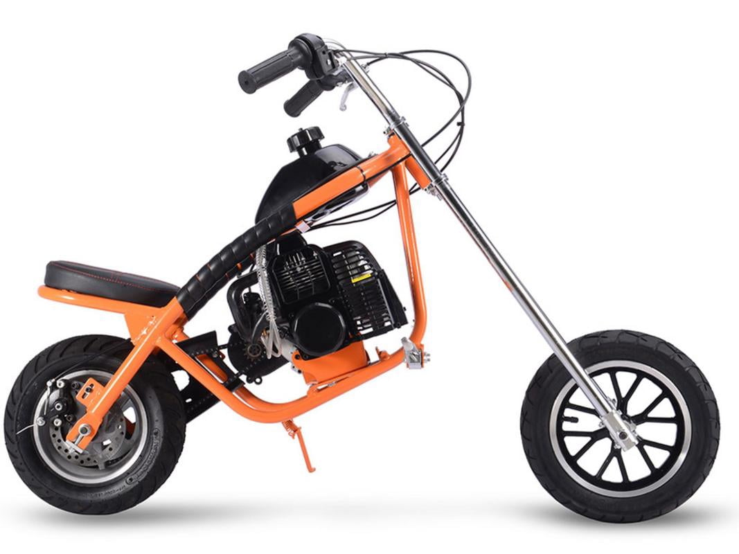 MotoTec 49cc Kids Gas Powered Mini Chopper Orange