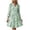 *1-Green, variant on Women's Gingham V Neck 3/4 Sleeve Mini Dress , Ladies' Ruffle Bell Sleeve Casual A Line Dress , Summer Casual Tiered Plaid Dress For Women,Yellow,S-2XL