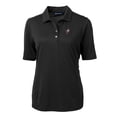 thumbnail image 2 of Women's Cutter & Buck Black Ohio State Buckeyes Team Virtue Eco Pique Recycled Polo, 2 of 3