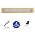 thumbnail image 6 of C Cattleya Brushed Gold LED Bathroom Vanity Light Bar with Clear Sandy Glass, 6 of 6