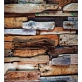 thumbnail image 3 of Driftwood Duvet Cover Set, Wooden Theme Driftwood and Knotty Planks in the Vintage Style Design Digital Image, Decorative 3 Piece Bedding Set with 2 Pillow Shams, Queen Size, Brown, by Ambesonne, 3 of 3