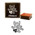 thumbnail image 1 of Printtoo Scrap-booking Olive & Leaves Design Square Wooden Rubber Stamp Block-3 x 3 Inches, 1 of 2