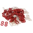 thumbnail image 1 of Cadena de plástico Cola barrera de seguridad peso ligero con protección accesorio para multitud Rojo + blanco Cadena de barrera de servicio pesado, 1 of 7