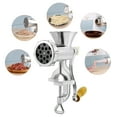 thumbnail image 4 of MEET Manual Meat Grinder, Heavy Duty Metal Food Grinder, Hand Operated Mincer, Sausage Maker Stuffer, Meat Mincers for Home Use, Kitchen (Silver), 4 of 9