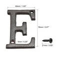 thumbnail image 2 of Unique Bargains 3 Inch Cast Iron House Letter Mailbox Address Sign Letter E, 2 of 5