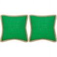 thumbnail image 2 of SAFAVIEH Sweet Sorona Solid Pillow, 18" x 18", Green, Set of 2, 2 of 4