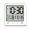 White, variant on ABCISI Waterproof Bathroom Clock, Digital Shower Clock with LCD Time Temperature Seconds Display, 1-99 Min Countdown Timer, Touch Controls, Suction Cup, Hook and Stand, Black