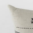 thumbnail image 5 of Light Gray Detailed Lumbar Throw Pillow Cover, 5 of 9