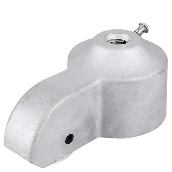 Flag Pole Cap, Cast Aluminum Flagpole Truck With Threaded Top, 2 In / 51 Mm Inner Diameter Replacement For Outdoor Flag Pole, Gray