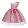 thumbnail image 1 of Birdeem Robe Fille Robe à Sequins Nœud Robe Sans Manches une Épaule Robe Fille, 1 of 4