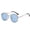 Silver Frame Blue Lens, variant on Personalized Dual-Layer Flip Sunglasses with Metal Frame and PC Lens, Double-Sided Design for Versatile Style and Eye Protection