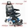 Invacare - Pronto M41 - Semi-Recline Power Wheelchair - 18" x 18" Seat - Blue, PHILLIPS POWER PACKAGE TM - $500 VALUE